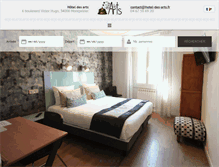 Tablet Screenshot of hotel-des-arts.fr
